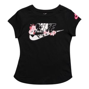 Camiseta-Nike-Floral-Futura-Infantil-Preta