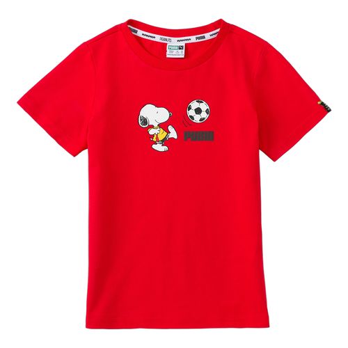 Camiseta-Puma-X-Peanuts-Infantil-Vermelha