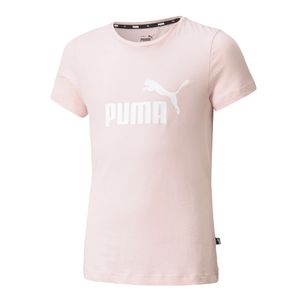 Camiseta-Puma-Essentials-Logo-Infantil-Rosa