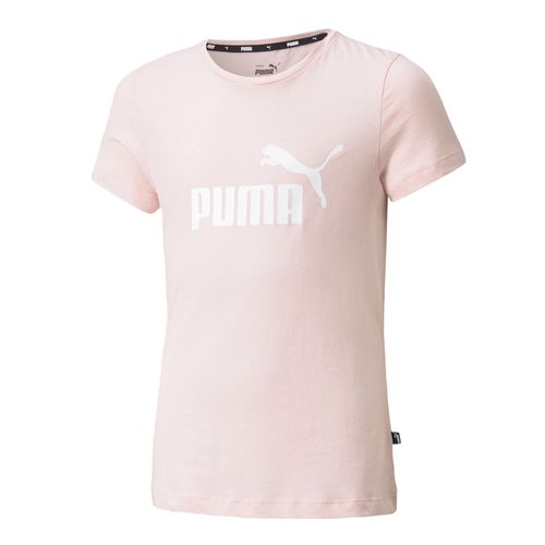 Camiseta-Puma-Essentials-Logo-Infantil-Rosa
