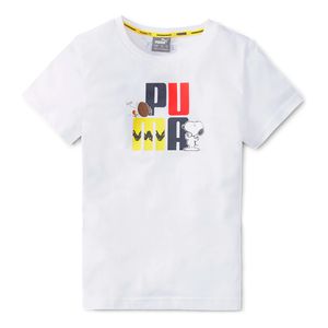 Camiseta-Puma-X-Peanuts-Infantil-Branca