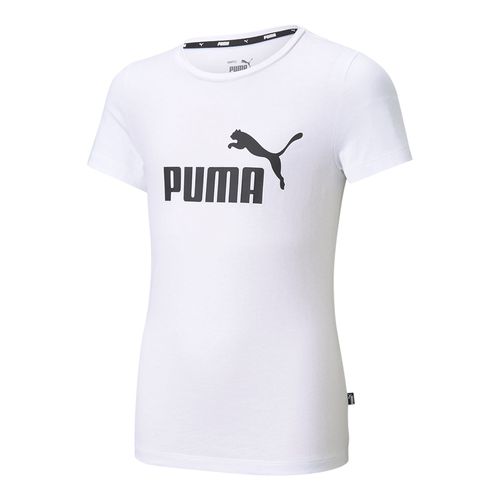 Camiseta-Puma-Essentials-Logo-Infantil-Branca