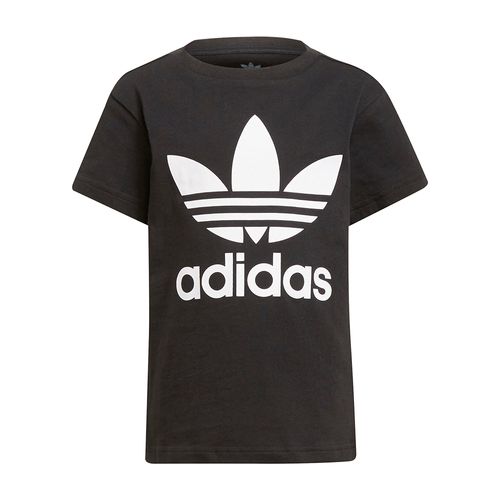 Camiseta-adidas-Trefoil-Infantil-Preto